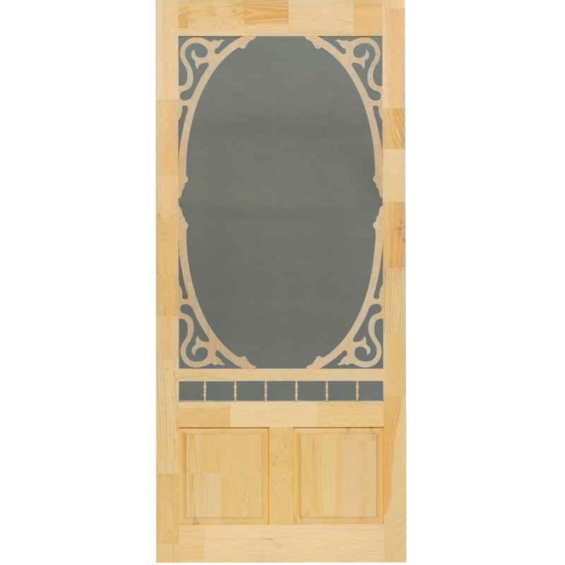 KIBY Clarington Unfinished Wood Slab Screen Door & Reviews Wayfair.ca